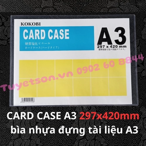 display Card Case Kokobi A3 297x420mm - bìa nhựa cứng đựng tài liệu A3 có khung 2