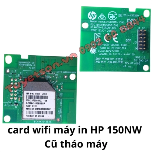 display card wifi máy in HP 150NW 1