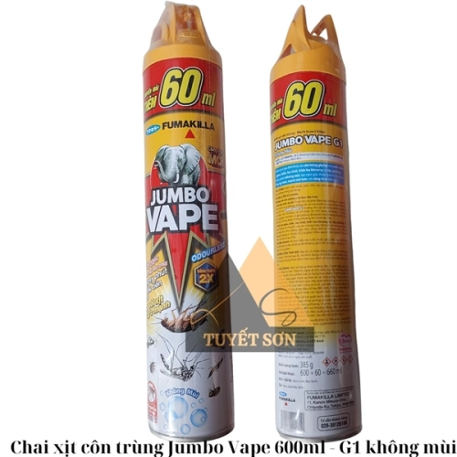 display Chai xịt côn trùng Jumbo-Vape 600ml 1