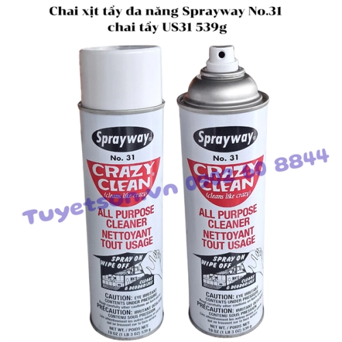 display Chai xịt tẩy đa năng Sprayway No.31 - chai tẩy US31 539g 1