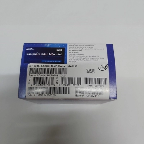 display Chip vi xử lý CPU Intel Core i7-10700 (2.9GHz turbo up to 4.8GHz, 8 nhân 16 luồng, 16MB Cache, 65W) - Socket Intel LGA 1200 2