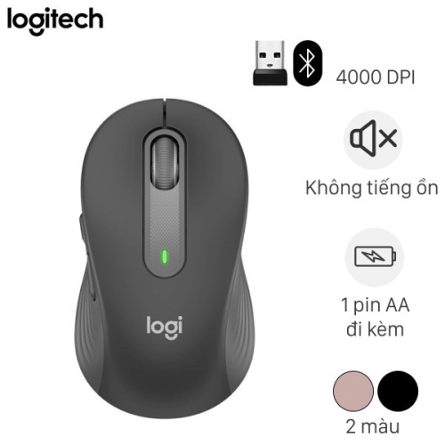 display Chuột không dây Logitech Signature M650 Size M 2