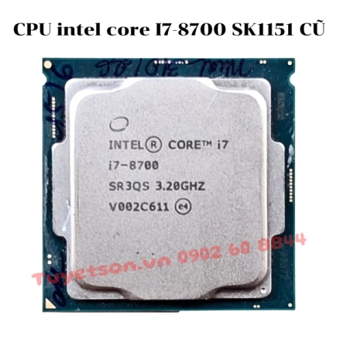 display CPU intel core I7-8700 SK1151 CŨ 1