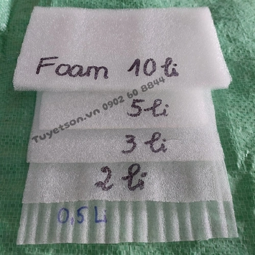 display Cuộn xốp PE Foam gói hàng 3mm x 50cm x 100m - mút xốp trắng chống sốc hàng cắt 1