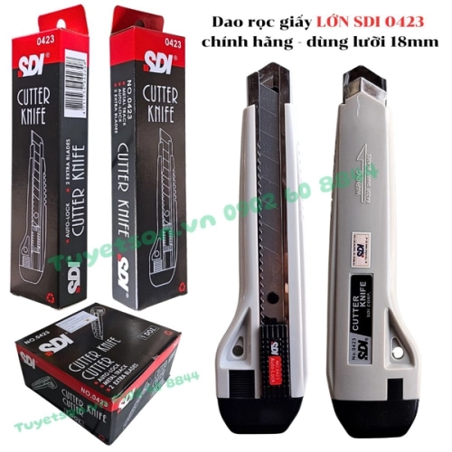 display Dao rọc giấy LỚN SDI 0423 chính hãng - dùng lưỡi 18mm 1