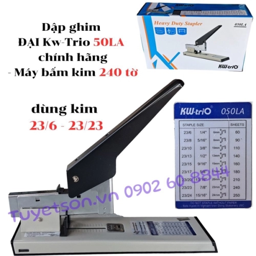 display Dập ghim ĐẠI Kw-Trio 50LA chính hãng - Máy bấm kim 240 tờ 1