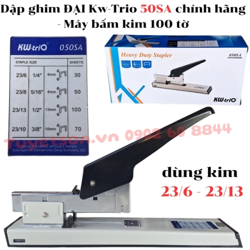 display Dập ghim ĐẠI Kw-Trio 50SA chính hãng - Máy bấm kim 100 tờ 1