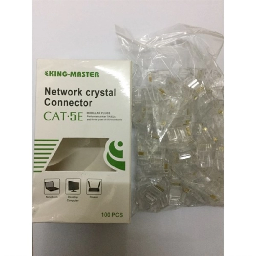 display Đầu mạng RJ45 CAT5E KM508 (Hộp 100) 4