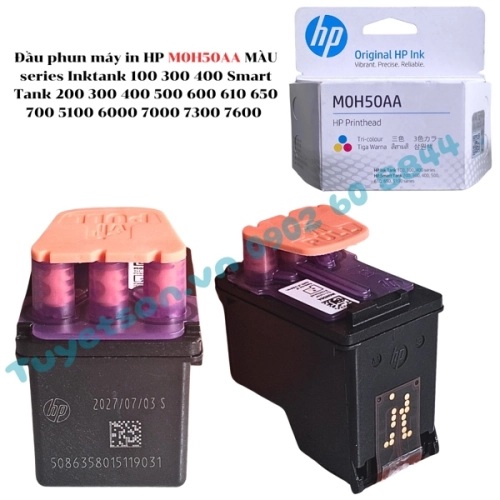 display Đầu phun máy in HP M0H50AA MÀU - series Inktank 100 300 400 Smart Tank 200 300 400 500 600 610 650 700 5100 6000 7000 7300 7600 1