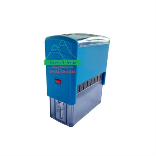 display Hộp dấu lật tự động Dstamp T-414 58x22mm dấu đã bao gồm nội dung khách yêu cầu 1