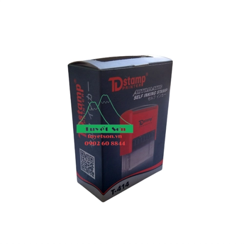 display Hộp dấu lật tự động Dstamp T-414 58x22mm dấu đã bao gồm nội dung khách yêu cầu 3
