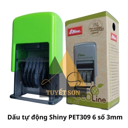 display Hộp dấu lật tự động Shiny PET-309 6 số 3mm 1