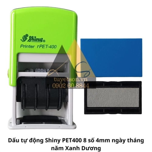 display Hộp dấu lật tự động Shiny rPET-400 8 số 4mm ngày tháng năm 1