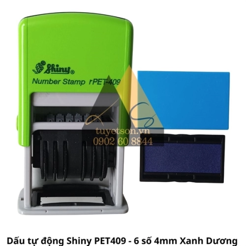 display Hộp dấu lật tự động Shiny rPET-409 - 6 số 4mm 1