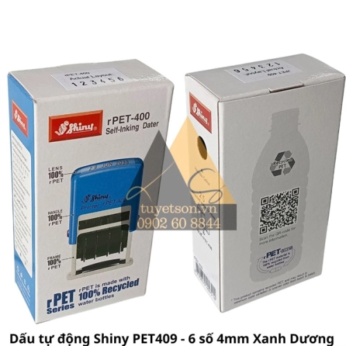 display Hộp dấu lật tự động Shiny rPET-409 - 6 số 4mm 2