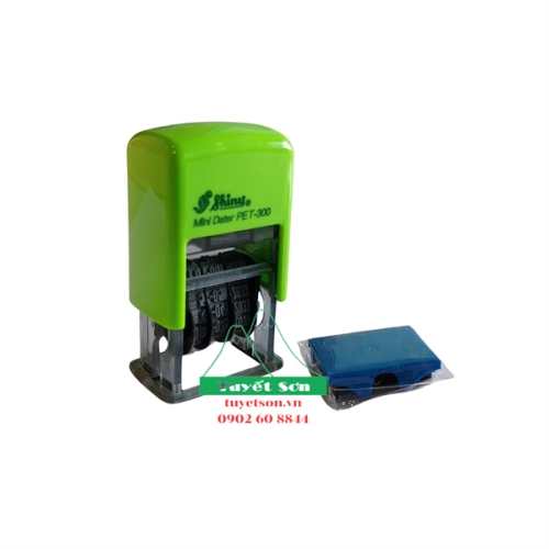 display Hộp dấu lật tự động Shiny S-300 PET-300 Mộc ngày tháng 1