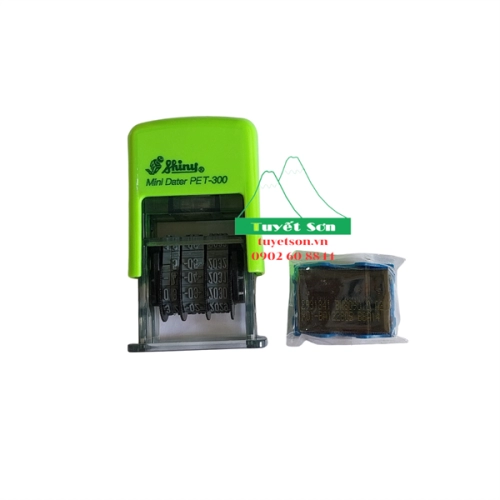 display Hộp dấu lật tự động Shiny S-300 PET-300 Mộc ngày tháng 3