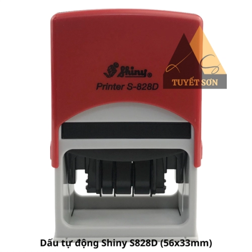 display Hộp dấu lật tự động Shiny S-828D 56x33mm Mộc ngày tháng năm 1