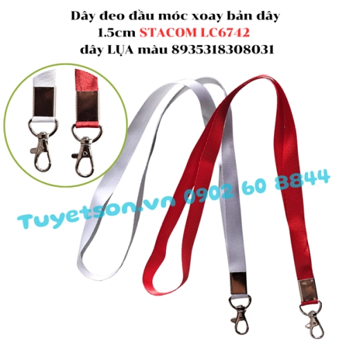 display Dây đeo đầu móc xoay bản dây 1.5cm STACOM LC6742 - dây LỤA màu 8935318308031 1