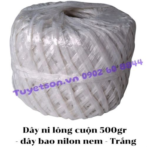 display Dây ni lông cuộn 500gr - dây bao nilon nem 1
