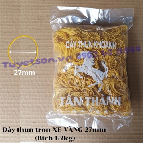Dây thun tròn XE VÀNG 27mm