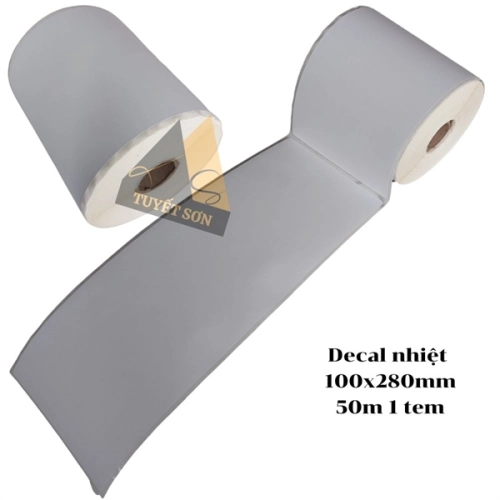 display Decal nhiệt 100x280mm 50m 1 tem - tem nhiệt 10x28cm 1