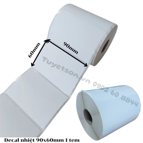 Decal nhiệt 90x60mm 40m 1 tem