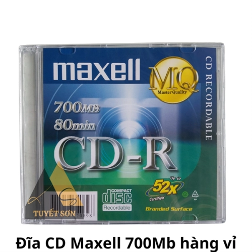 display Đĩa CD Maxell 700Mb hàng vỉ 2