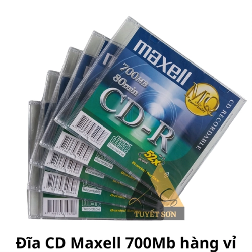 display Đĩa CD Maxell 700Mb hàng vỉ 3