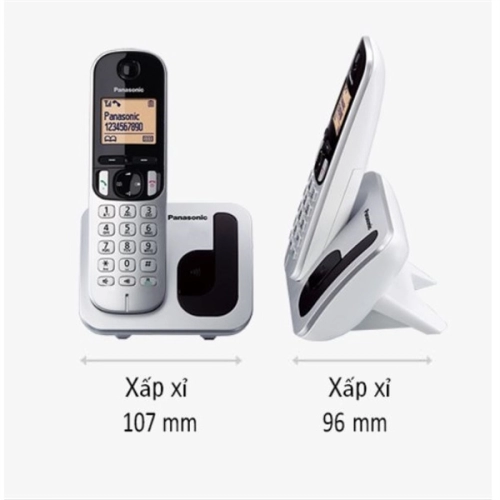 display Điện thoại bàn ko dây Panasonic KX-TGC212 1