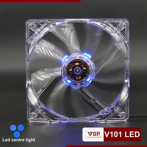 display Fan Case 12 cm V-101 LED trắng trong (12cm) 2