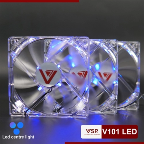 display Fan Case 12 cm V-101 LED trắng trong (12cm) 3