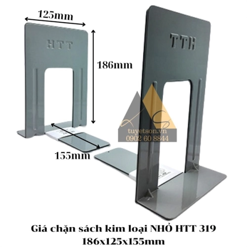 display Giá chặn sách kim loại NHỎ HTT 319 186x125x155mm 2