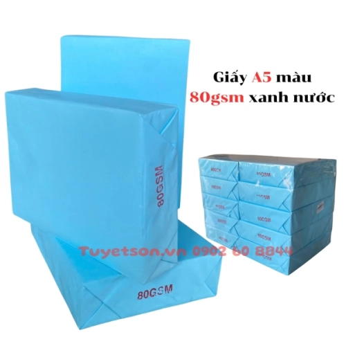 display Giấy A5 màu 80gsm 1