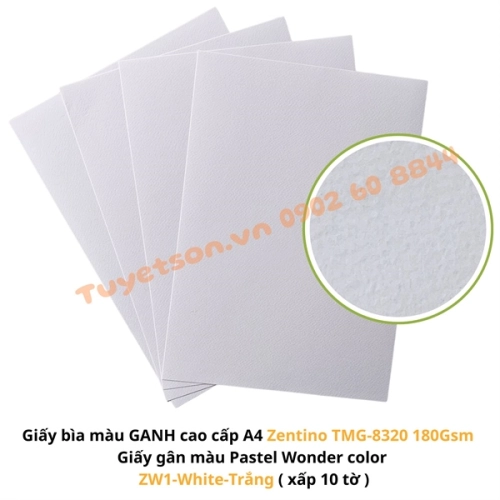 display Giấy bìa màu GANH cao cấp A4 Zentino TMG-8320 180Gsm - Giấy gân màu Pastel Wonder color 2