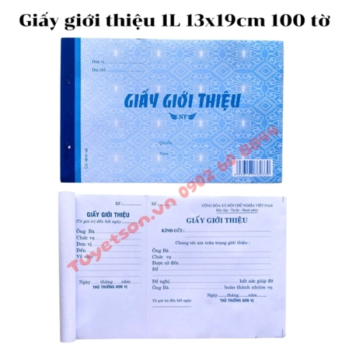 display Giấy giới thiệu 1L 13x19cm 100 tờ 1