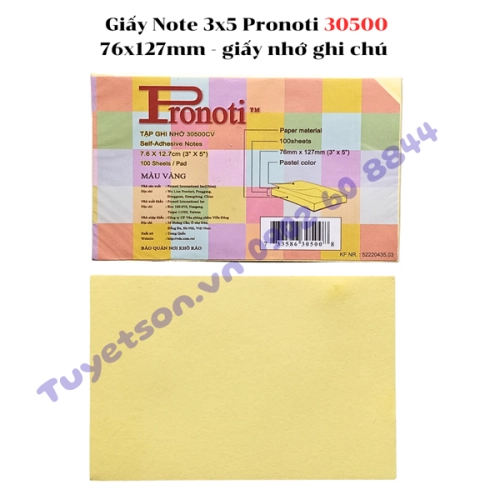 display Giấy Note 3x5 Pronoti 30500 76x127mm - giấy nhớ ghi chú 1