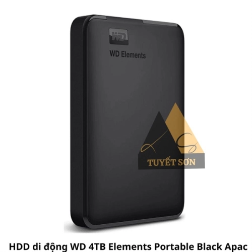 display HDD di động WD 4TB Elements Portable Black Apac 1
