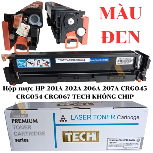 display Hộp mực HP 201A 202A 206A 207A CRG045 CRG054 TECH KHÔNG CHIP 1