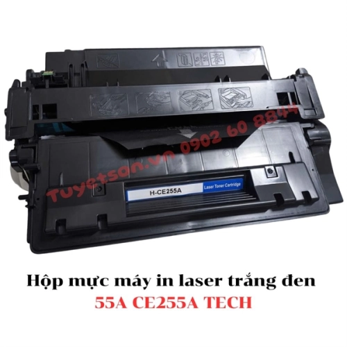 display Hộp mực máy in laser trắng đen 55A CE255A TECH 1