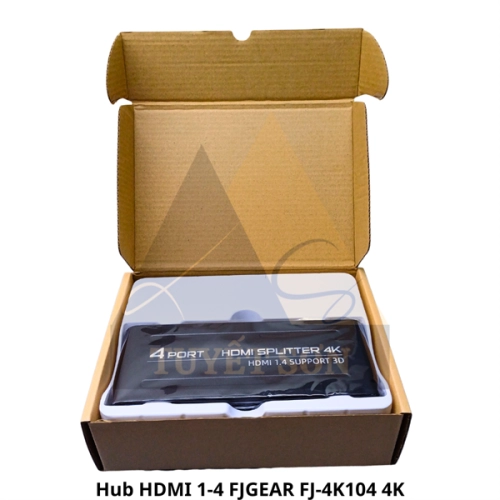 display Hub HDMI 1-4 FJGEAR FJ-4K104 4K - Switch Bộ chia cổng HDMI 4
