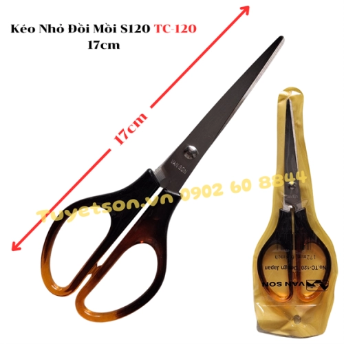 display Kéo Nhỏ Đồi Mồi S120 TC-120 17cm 1