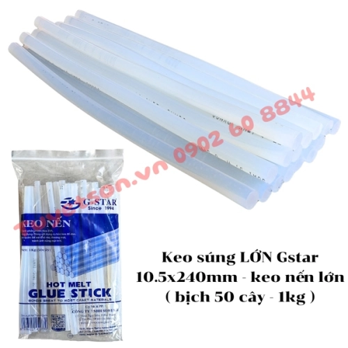display Keo súng LỚN Gstar 10.5x240mm - keo nến lớn 1
