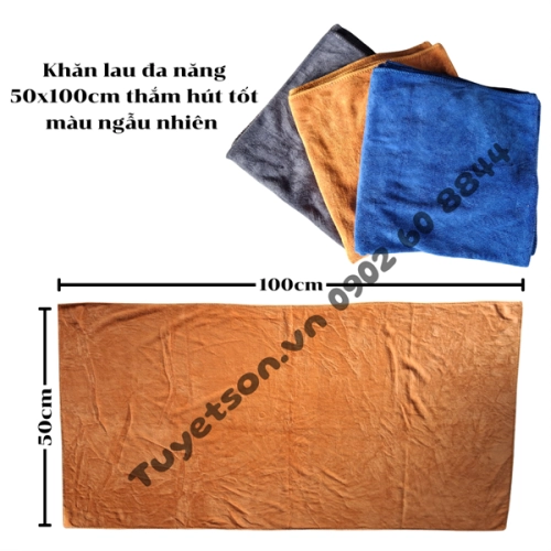 display Khăn lau đa năng 50x100cm thắm hút tốt - màu ngẫu nhiên 1