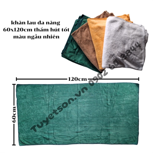 display khăn lau đa năng 60x120cm thắm hút tốt - màu ngẫu nhiên 1