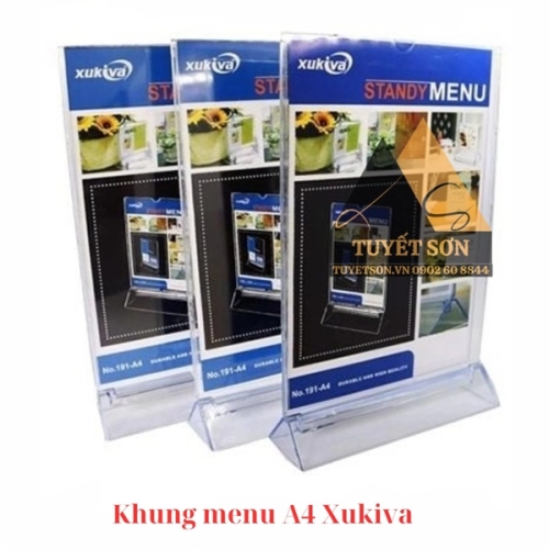 display Khung menu A4 Xukiva 2