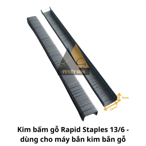 display Kim bấm gỗ Rapid Staples 13/6 - dùng cho máy bắn kim bắn gỗ 1