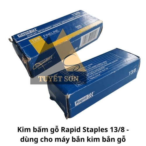 display Kim bấm gỗ Rapid Staples 13/8 - dùng cho máy bắn kim bắn gỗ 3