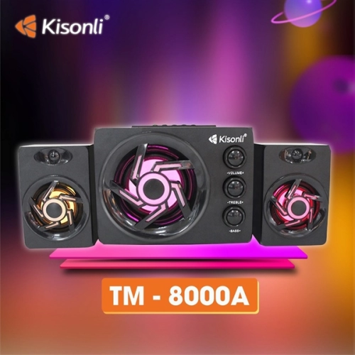 display Loa 2.1 Kisonli TM-8000A Bluetooth 1 jack 3.5mm + Nguồn 220V 2