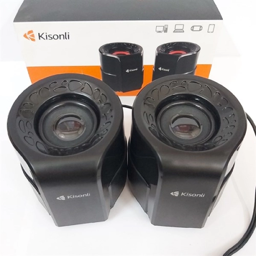 display Loa vi tính 2.0 Kisonli A-909 USB + jack 3.5mm 2
